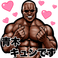 Aoki dedicated Muscle macho Big sticker