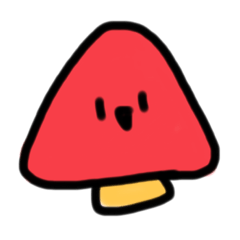 Bright red poisonous mushroom: