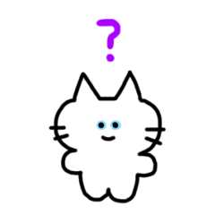White cat with no vocabulary