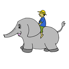 Teen ager Elephants' Daily Life 2