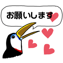 Toucans sticker Japanese- Spanish