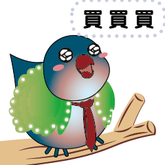 炫炫鸚鵡-訊息貼圖#01