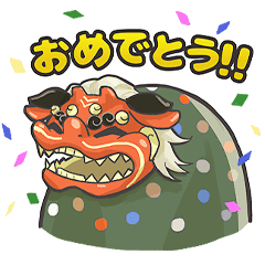 cute shishimai sticker
