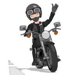 Ride an American type motorcycle 2