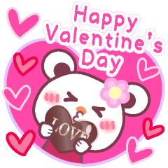 Happy Valentine's Day!Chocolate bear2