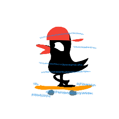 Red beak bird