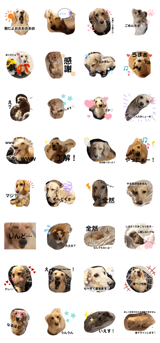足短い犬ニイナ Lineクリエイターズスタンプ Stamplist 足短い犬ニイナ Lineクリエイターズスタンプ Stamplist