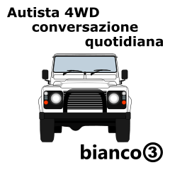 4WD daily Italian sticker(white3)