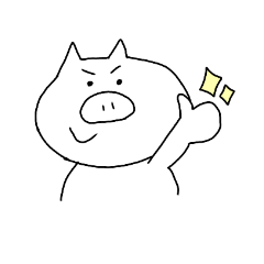 pig's simple stamp