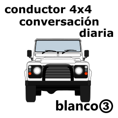 4WD daily spanish sticker(white3)