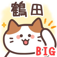 鶴田専用♪毎日使えるBIGスタンプ - LINE スタンプ | LINE STORE