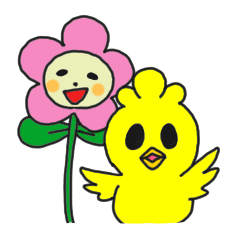 Baby chicks piyo & Flower hana