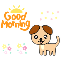 Dog greetings Good Morning etc ☆イヌ 犬
