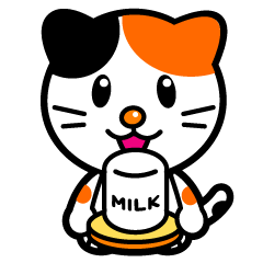 the mikeneko cat in the sticker