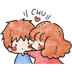 Ohanashi Stamp Couple Line Stickers Line Store