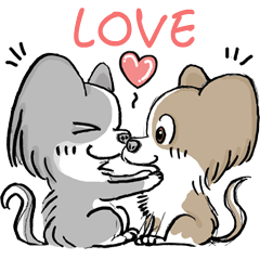 love dogs ll (ver. Papillon dog)