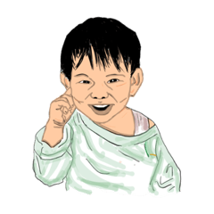 เด็กชายปลื้มตัวน้อย