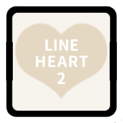 LINE HEART 2 [IVORY][ENGLISH]