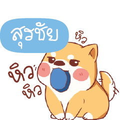SURACHAI Shiba naughty dog