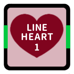 LINE HEART 1 [BORDEAUX][LINE]