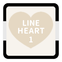LINE HEART 1 [IVORY][WORK]