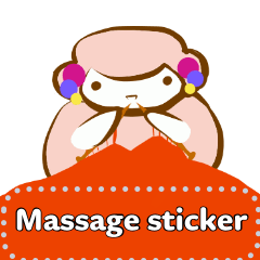 Free-style massage sticker sheep Kate