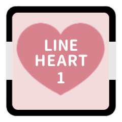 LINE HEART 1 [PINK][WORK]