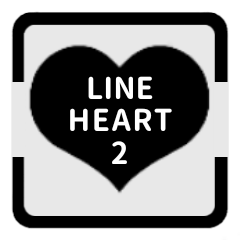 LINE HEART 2 [BLACK][WORK]