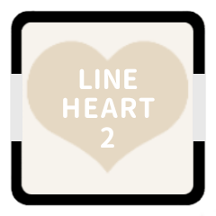 LINE HEART 2 [IVORY][WORK]