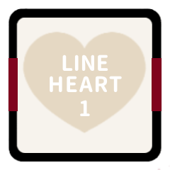 LINE HEART 1 [IVORY][MOTHER]