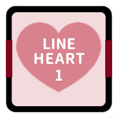LINE HEART 1 [PINK][MOTHER]