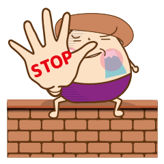 Sat on the wall