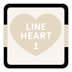 LINE HEART 1 [IVORY][FAMILY]