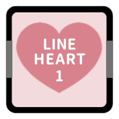 LINE HEART 1 [PINK][KEIGO]