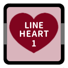 LINE HEART 1 [BORDEAUX][KEIGO]