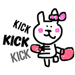 kick boxing bunny