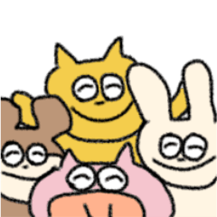 ほのぼの動物達 文字なし Line スタンプ Line Store