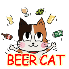 Beer cat English ver.