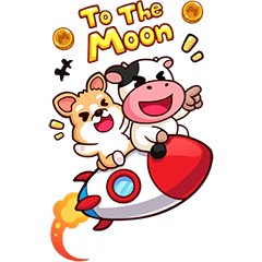 Momo Cow : Big Stickers