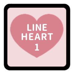 LINE HEART 1 [PINK][ENGLISH]