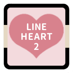 LINE HEART 2 [PINK][FAMILY]