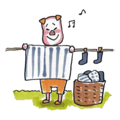 うわさの？【ぶた３兄弟】中吉の毎日