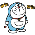 Stiker Animasi Doraemon: Bulat Gemas