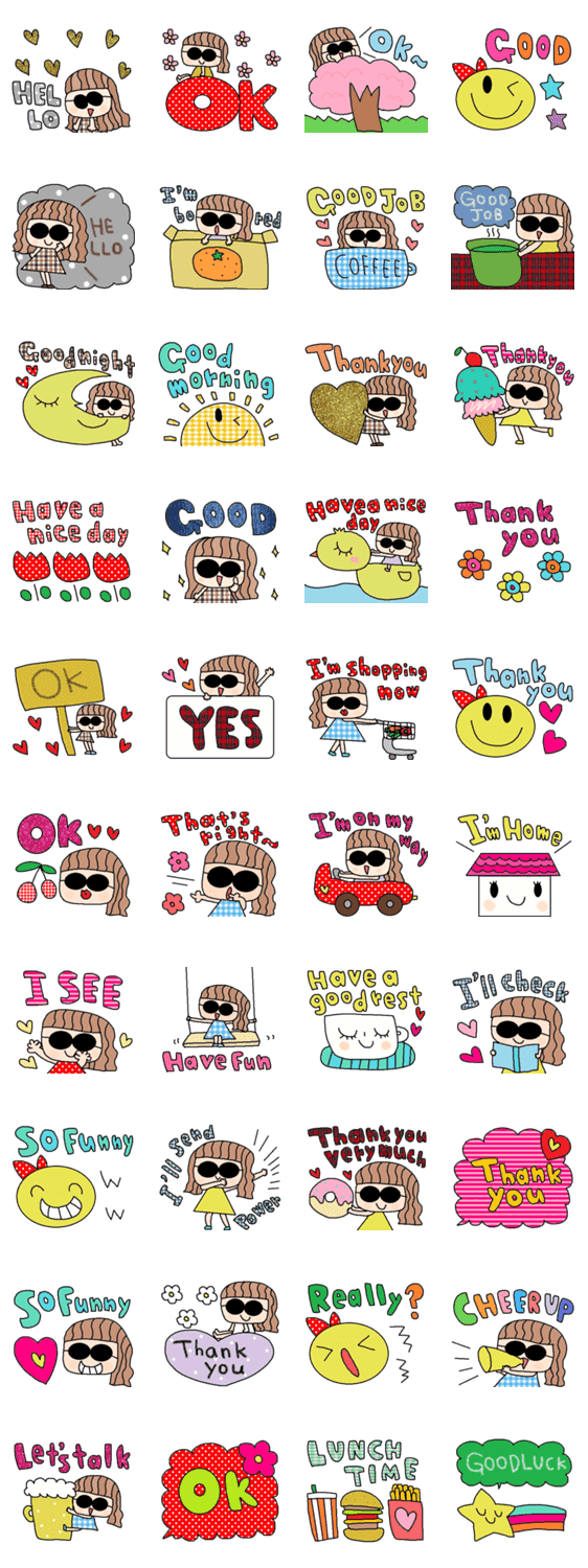 かわいい英語スタンプ356 Lineクリエイターズスタンプ Stamplist