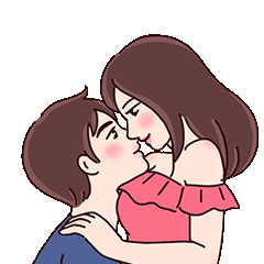 Kiss of Love GIF 5 LINE stickers LINE STORE