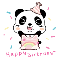 Mr.Q Panda Birthday Cake