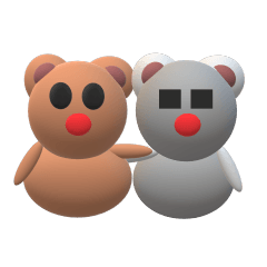 Memo bear and negative bear