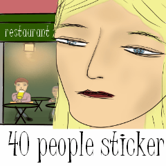 40 people sticker