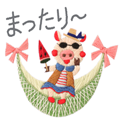ciciréチチレ-動物刺繍①