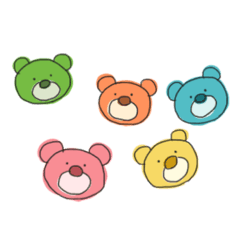 Colorful Bears.